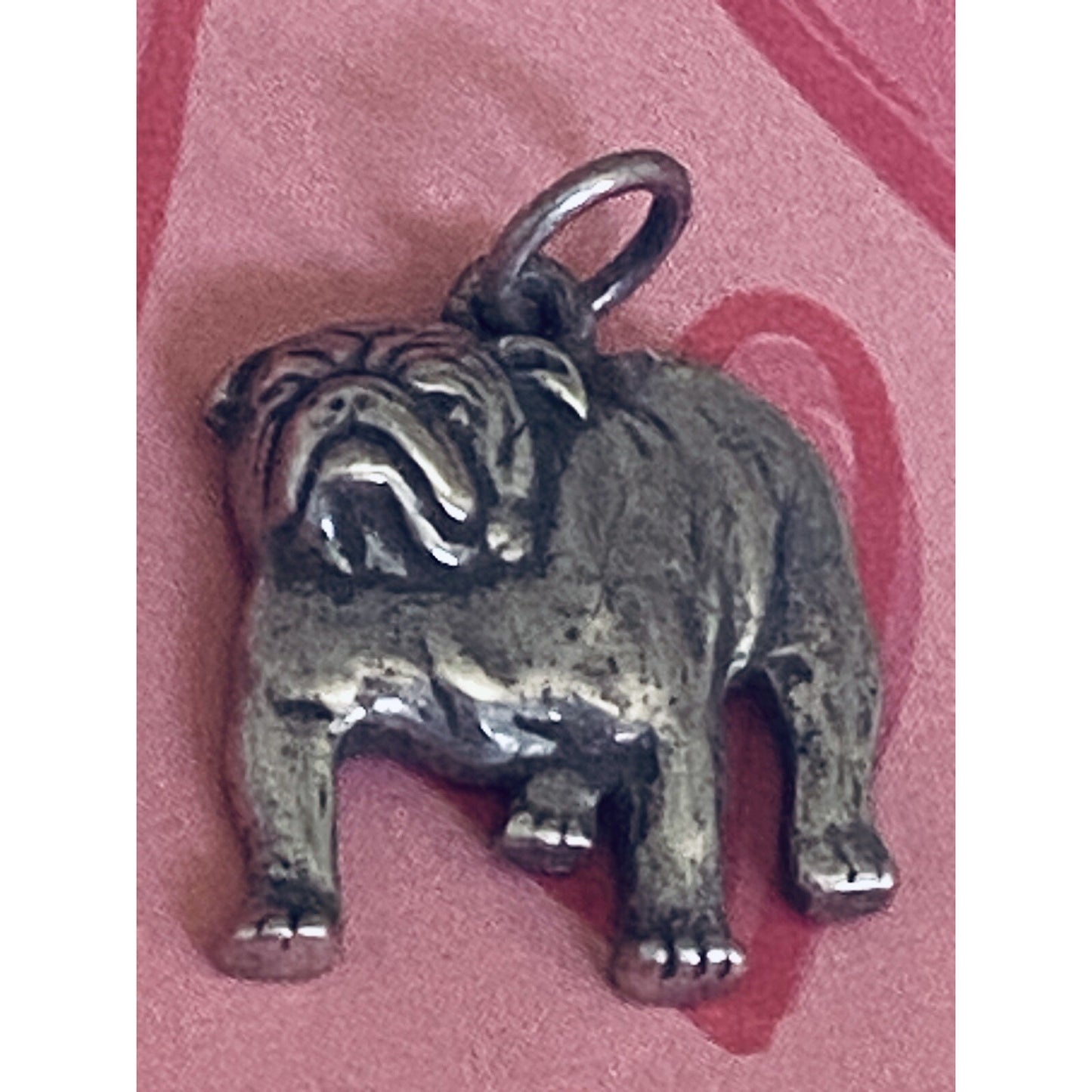 Pre owned James Avery Retired Silver Bulldog Charm