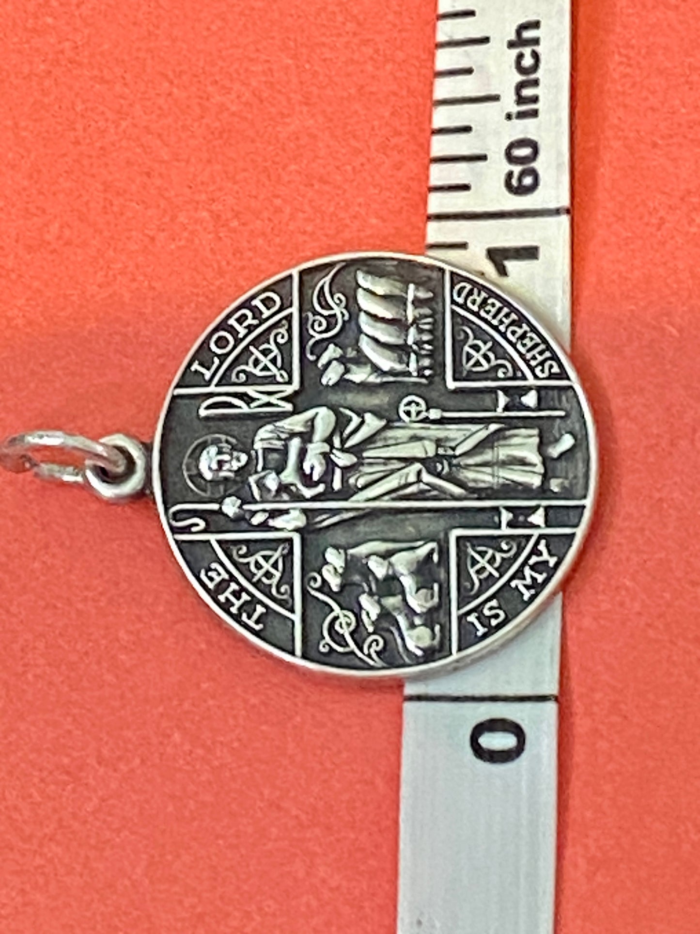 Preowned James Avery Retired Silver The Lord is My Shepherd Silver Charm or Pendant