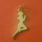 Preowned James Avery Retired Rare HTF 14k Gold Runner Charm