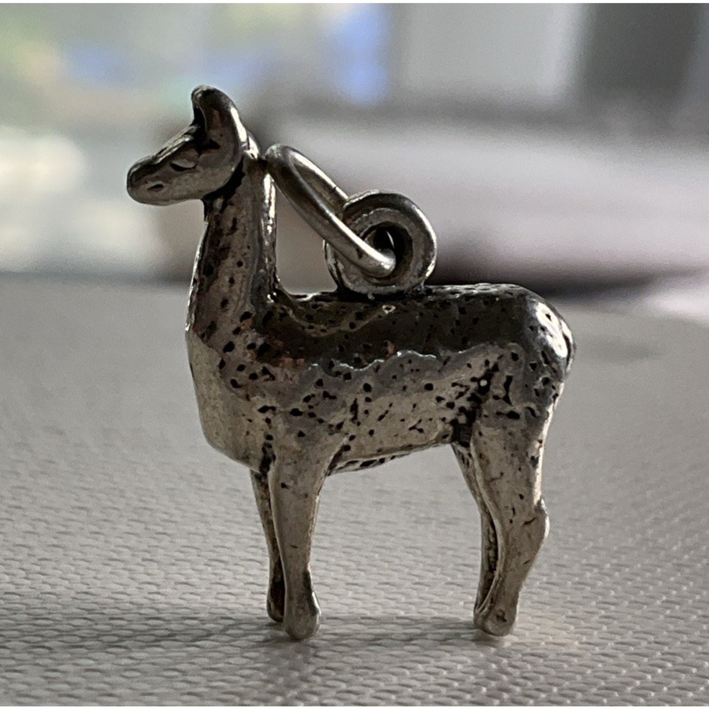Vintage 925 Sterling Silver Llama Alpaca Charm
