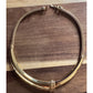 Vintage Monet Gold Tone Rare Mesh Collar Necklace Sculptural Statement Signed