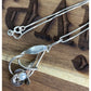 Vintage Sterling Silver Genuine Pearl Flower Pendant and 925 Necklace