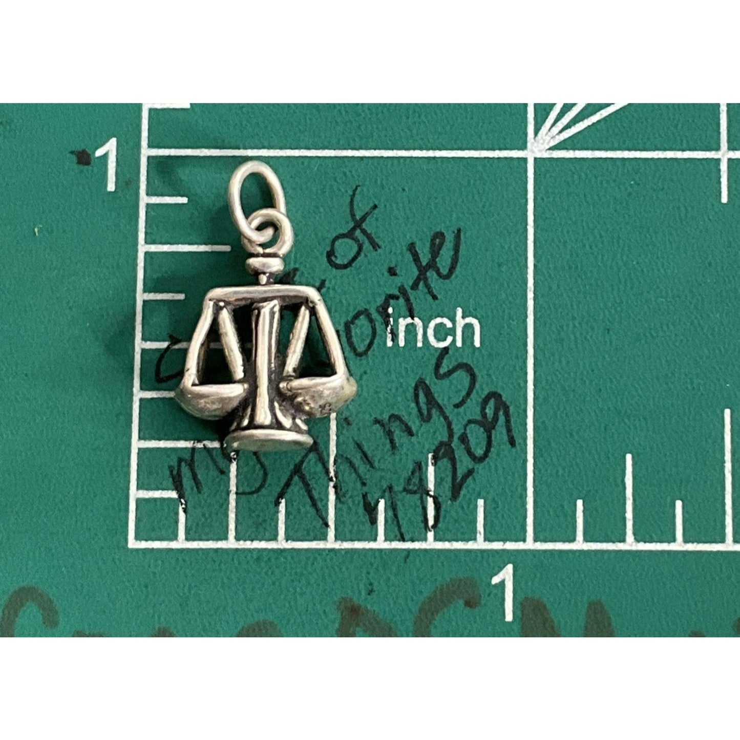 925 Sterling Silver Balance Scale Libra Scales of Justice Charm