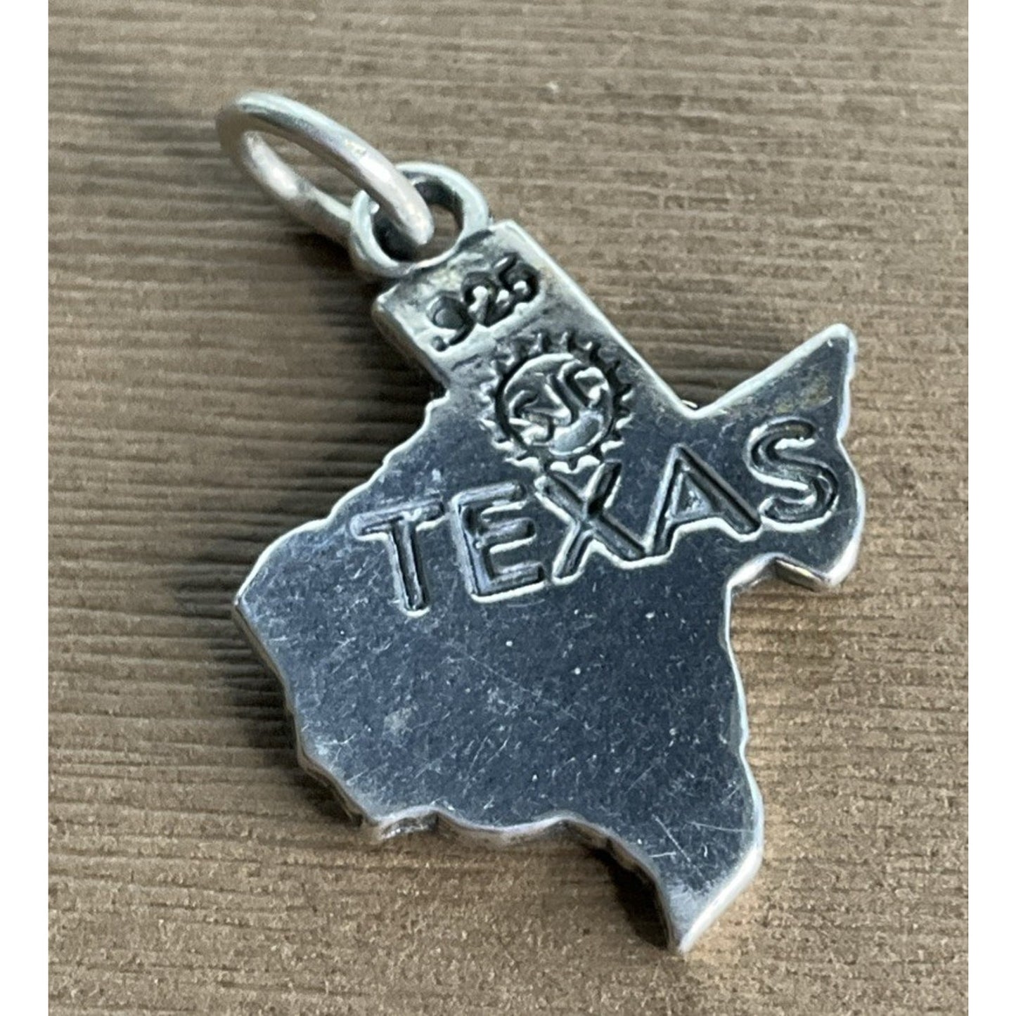 Vintage Sterling Silver Texas State Charm