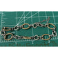 Pre Owned James Avery Retired Silver and Bronze Geometric Bracelet 7” Medium