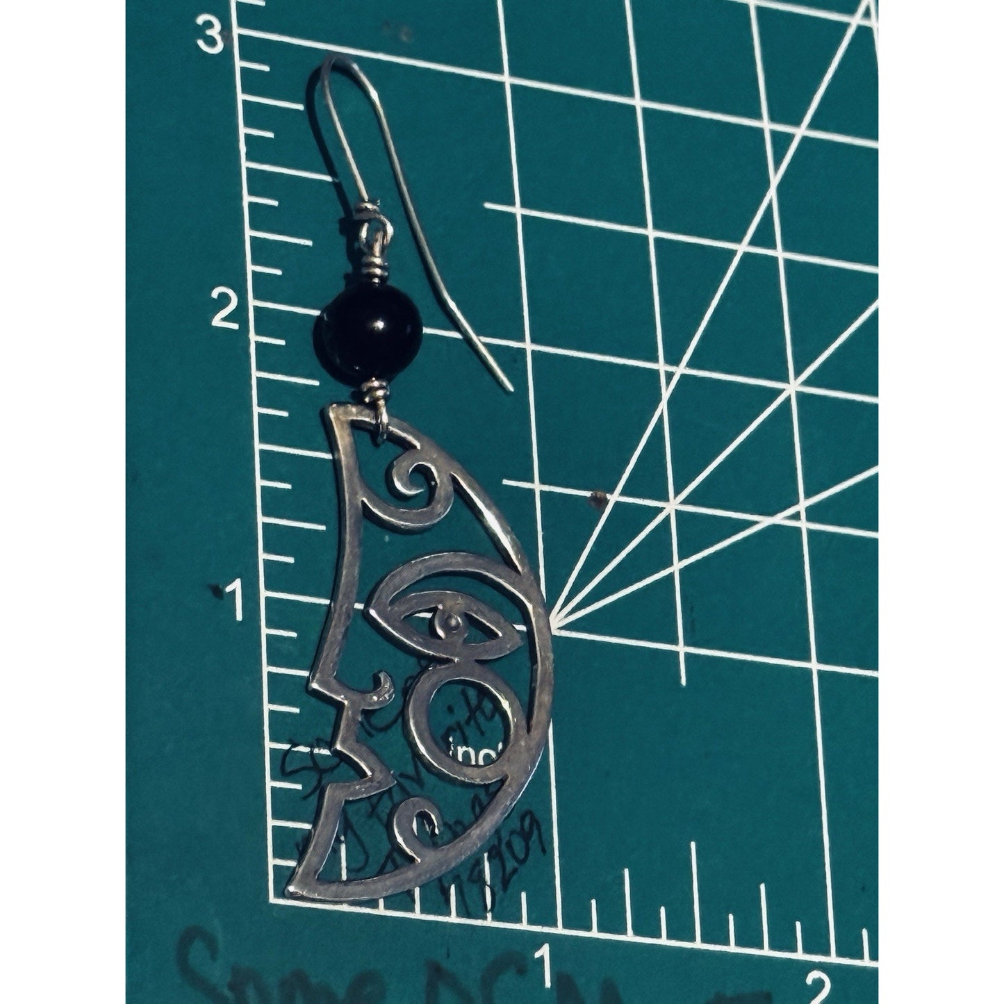 Retired RARE James Avery Sterling Celestial Sun & Moon Earrings Black Onyx 2.75”