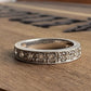 Sterling Silver CZ Eternity Band Ring Size 7.5 Milgrain Wedding Stack 925
