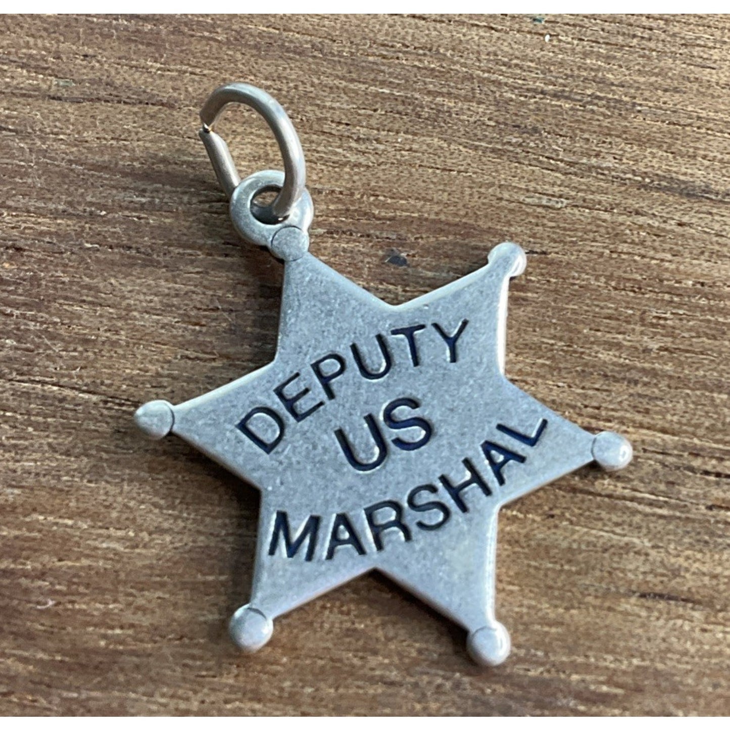 Vintage Sterling Silver Deputy US Marshal Badge Charm
