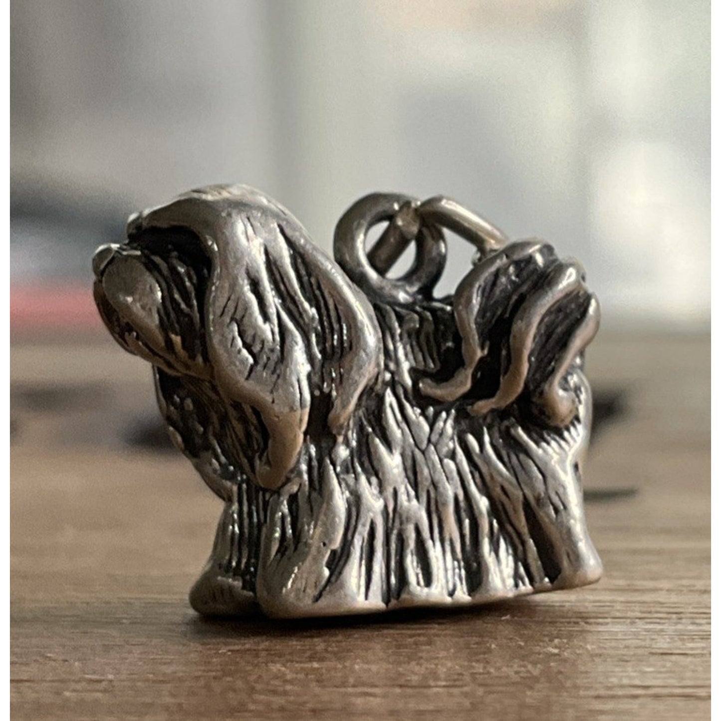925 Sterling Silver Schnauzer Dog Charm