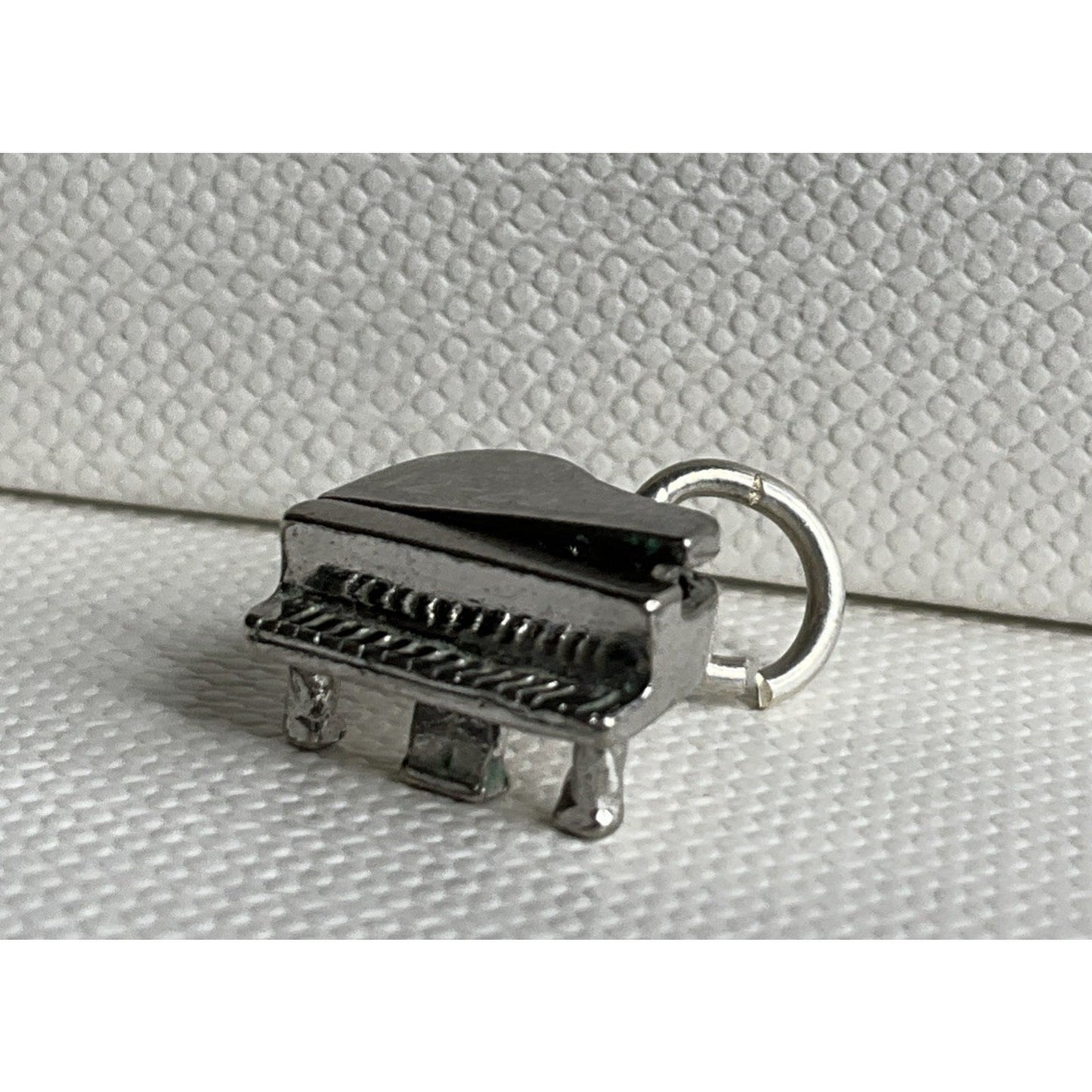 Vintage Sterling Silver Grand Piano Charm Pendant Musician Music Theme