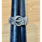 James Avery Retired Belt Buckle Floral Ring Sterling Silver Ring Size 6.5