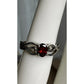 Sterling Silver Garnet Heart Infinity Ring 925 GSK Red Stone Ring Size 5