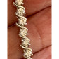 Vintage Sterling Silver CZ Tennis Bracelet 925 Signed 925 CZ 8” Bracelet
