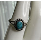 Sterling Silver Turquoise Composite Ring Size 8 Oval Southwest