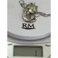Vintage Italian Madonna Virgin Mary Pendant with Italy Sterling Silver Necklace