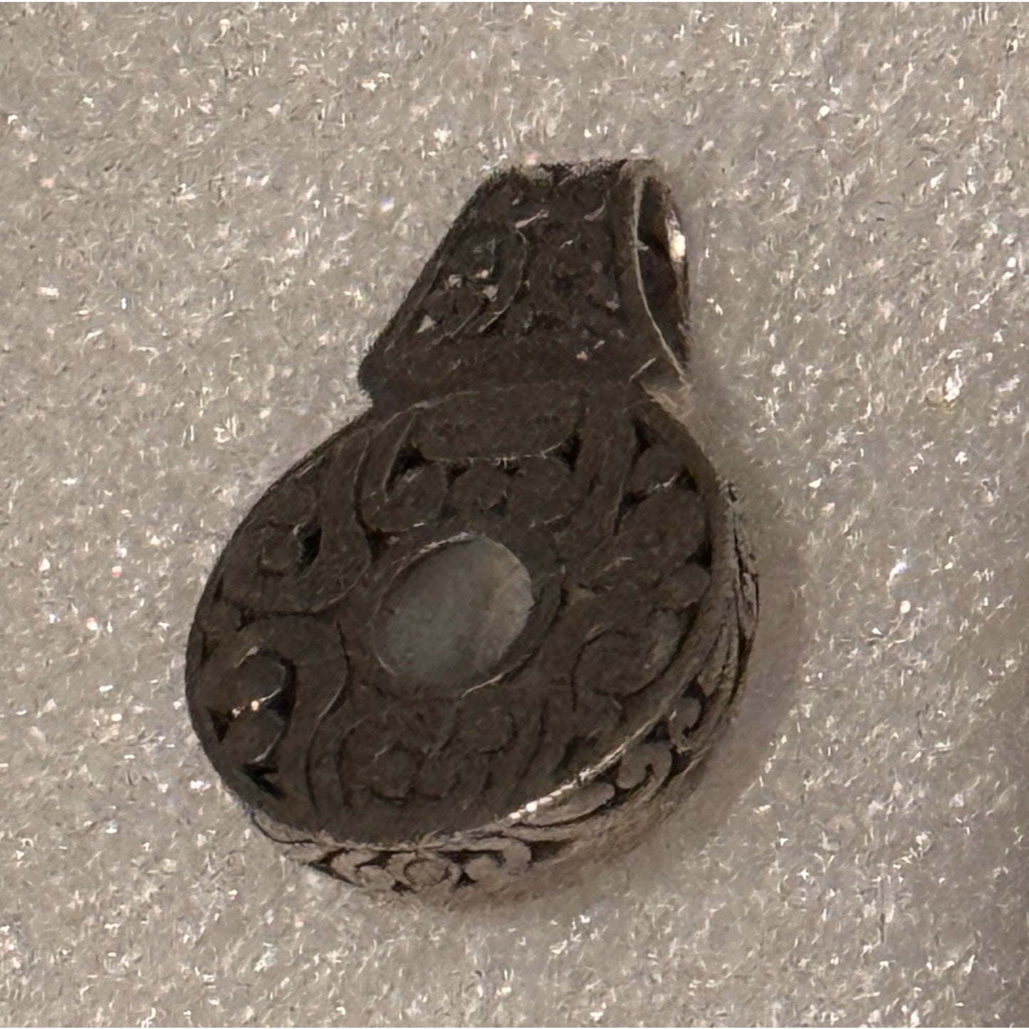 ATI 925 Sterling Silver Pearl Pendant Vintage Thai Balinese Scrollwork 6g