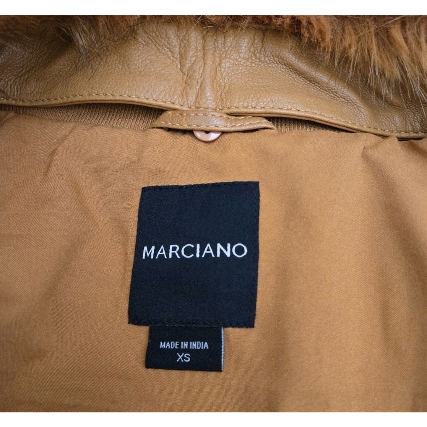 Women’s Marciano Lamb Leather Fur Jacket Y2K Size XS MINT Unused Condition