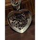 Vintage ATI Italy 925 Sterling Silver Filigree Heart Necklace 17” 10g