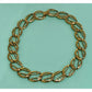 Vintage Erwin Pearl Gold Tone Chunky Chain Choker Statement Necklace 15"