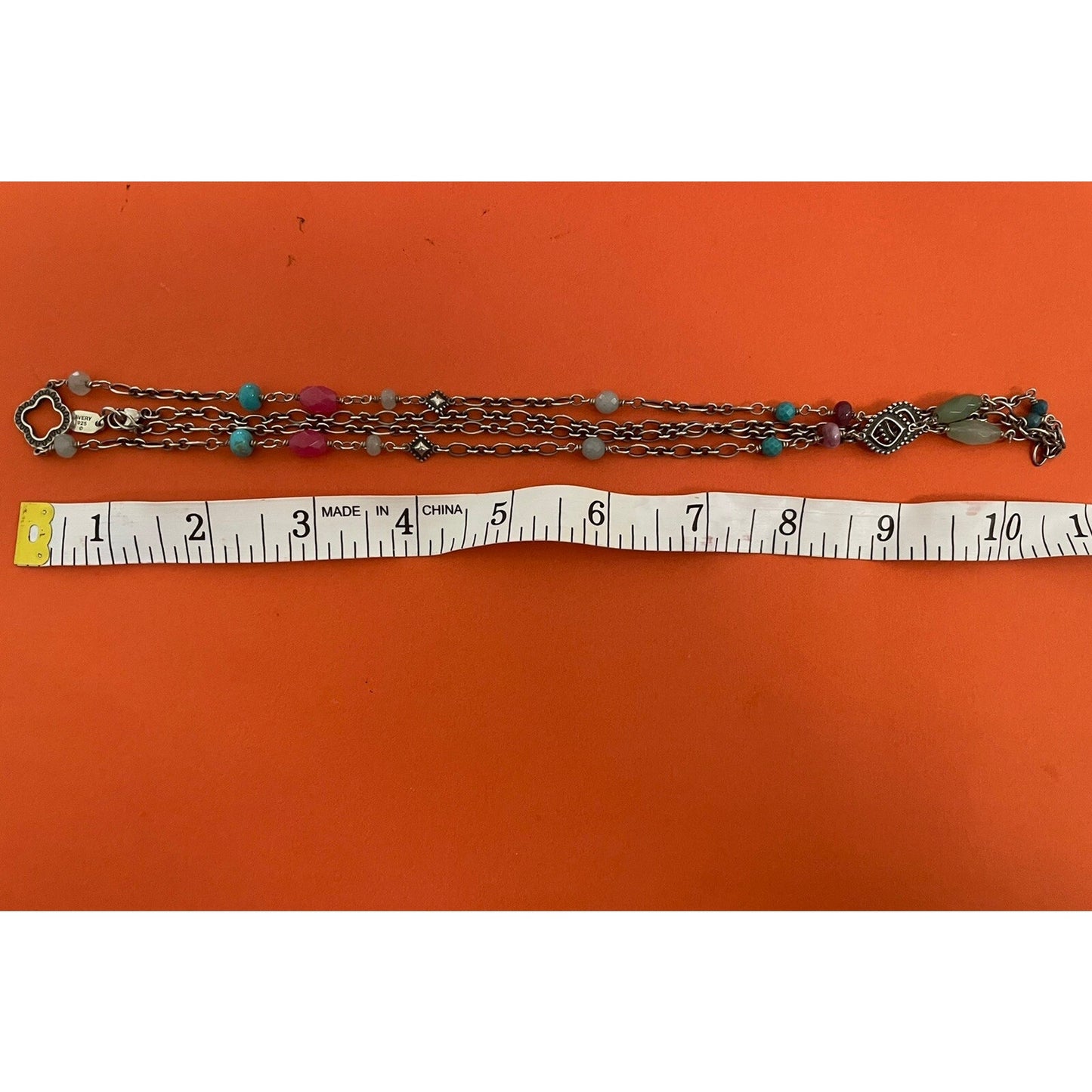 James Avery Retired Kaleidoscope Gemstone Necklace 21” Pre-Owned