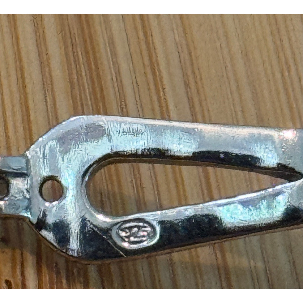 925 Sterling Silver Moissanite Link Bracelet 7.75” Pave Teardrop Circle 17g