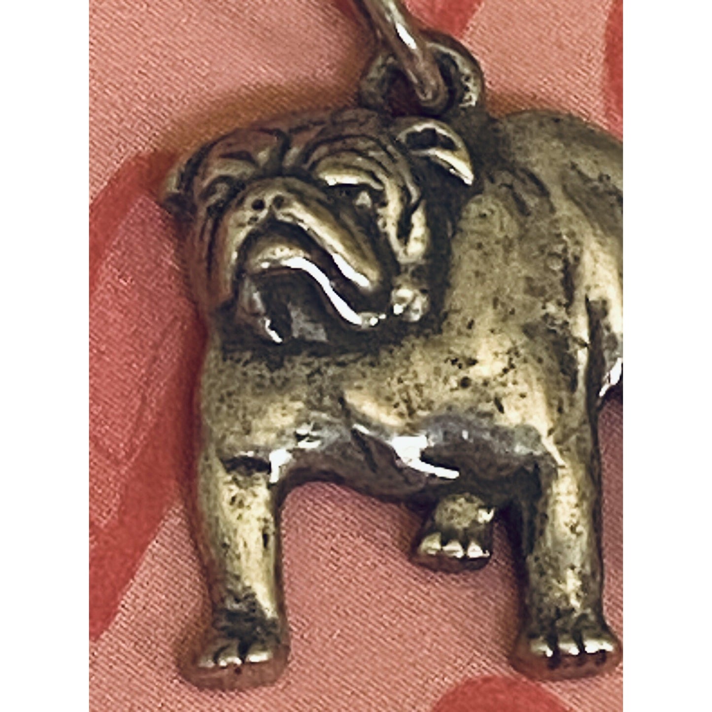 Pre owned James Avery Retired Silver Bulldog Charm