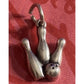 Pre owned James Avery Retired RARE Sterling Silver Bowling Pins Bowling Ball Charm
