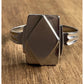 Sterling Silver 925 Modernist Geometric Signet Ring Size 11