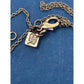 Banana Republic Agate Semi Precious Stone Pave Crystal Pendant Necklace