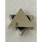 Pre owned James Avery RETIRED RARE Sterling Silver Star of David Slide Pendant Oxidized 7g