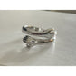 Vintage Sterling Silver Wrap Ring Hand Design Size 7