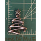 Sterling Silver Modern Abstract Christmas Tree Brooch Pin Signed H & H 8.4g