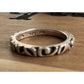 THAI925 Sterling Silver Scroll Vine Band Ring Size 6.25 Stackable Floral Ring