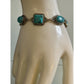 Vintage 925 Sterling Turquoise Bracelet 22.7g Adjustable Toggle Southwest Style