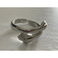 Vintage Sterling Silver Wrap Ring Hand Design Size 7