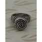 Pre owned James Avery Retired Sterling Silver African Beaded Swirl Ring Size 6
