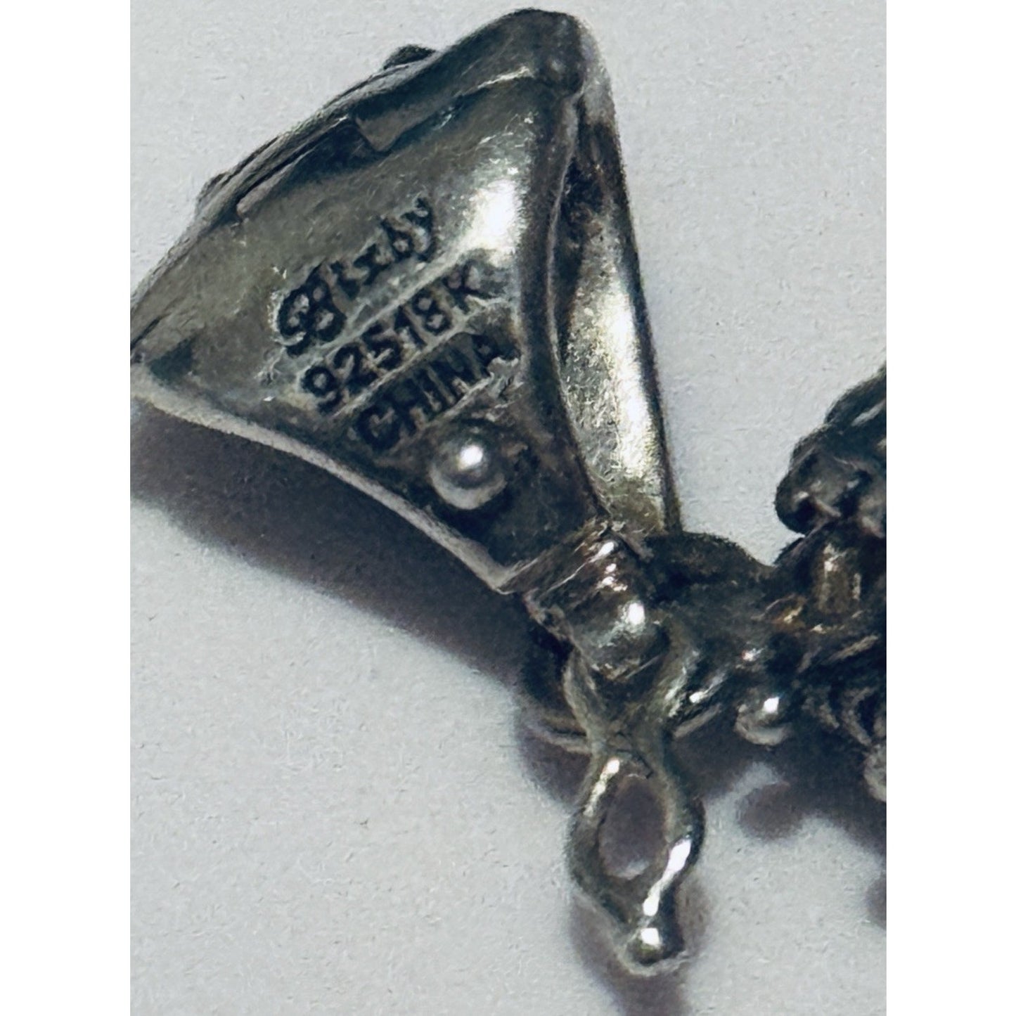 Vintage Barbara Bixby 925 18k Enhancer Or Pendant MOP Vine Leaf Mother of Pearl