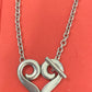 Preowned James Avery Retired Silver Heart Toggle Necklace 16”