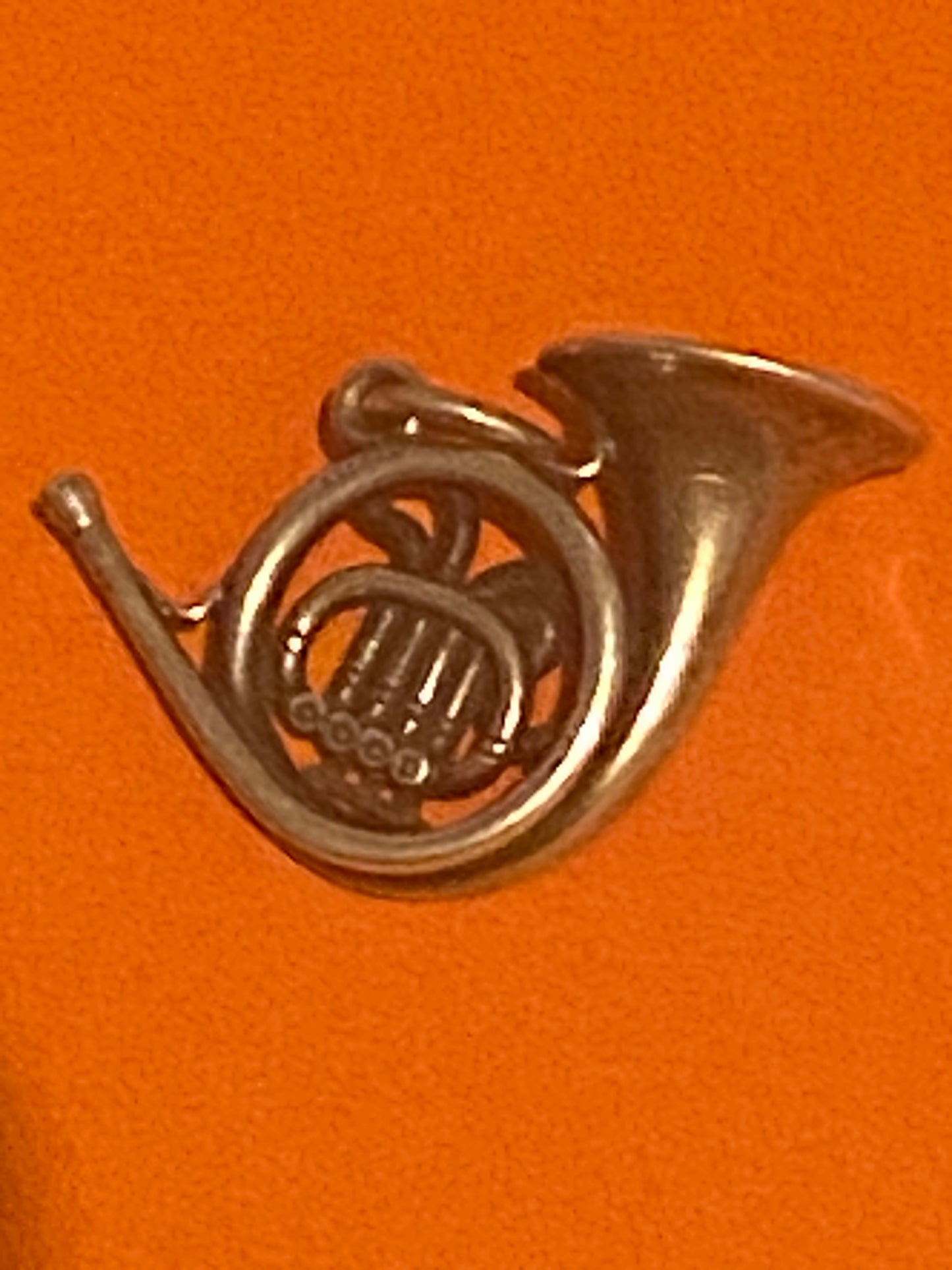 Preowned James Avery Retired Rare Silver French Horn Charm