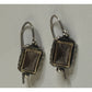 Pre owned James Avery Retired Graciela Smoky Quartz Earrings Sterling Silver And 14K gold