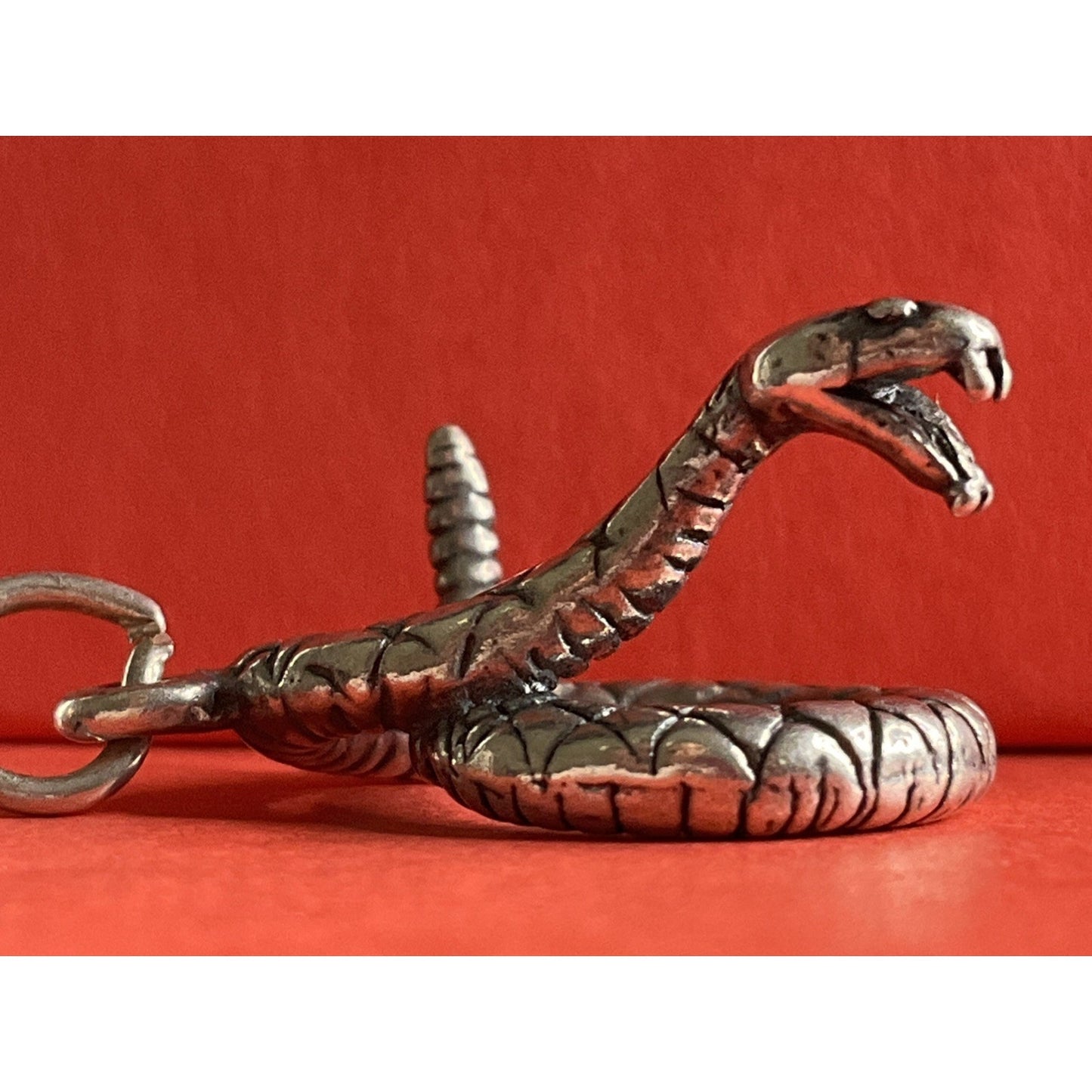 Vintage Sterling Silver Cobra Snake Charm