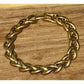 Napier Bracelet Vintage Gold Tone Woven Chain Links Chunky Classic 7.5”
