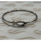 James Avery Retired Ichthus Fish Sterling Silver Hook Bangle Bracelet Pre-Owned