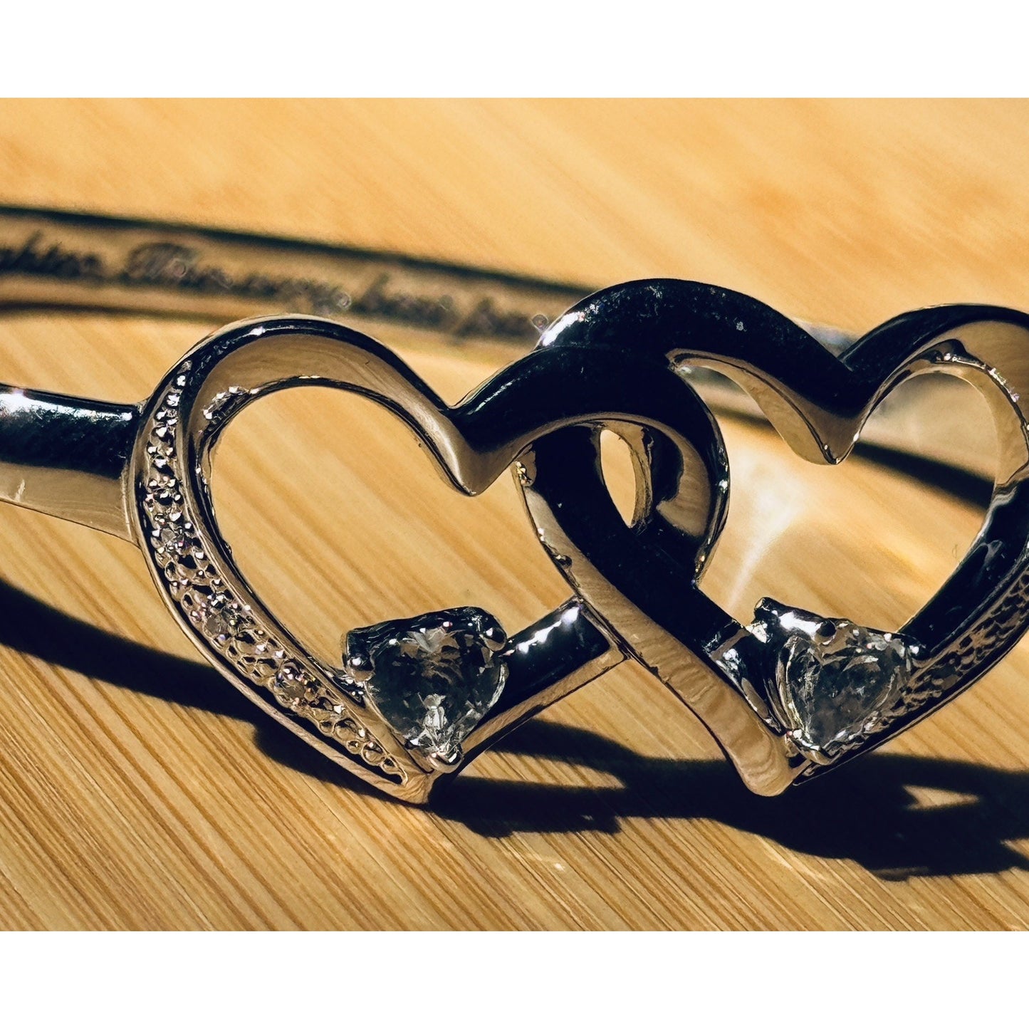 BNWOT Bradford Exchange Best Part Of Me Diamond And Topaz Bracelet For Daughter
