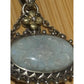 Barbara Bixby 925 Sterling 18K Gold Carved Aquamarine Pendant Enhancer 15g