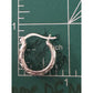 Vintage Sterling Silver Vine Hoop Earrings 925 TH Scroll Design Thailand 2.5g