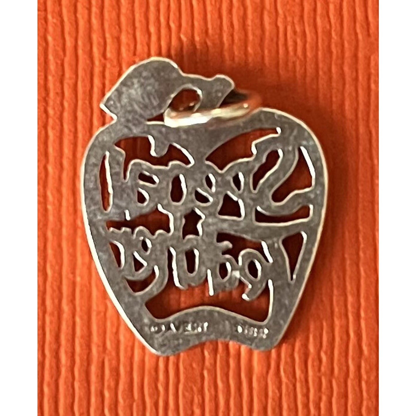 James Avery Retired Sterling Silver Special Teacher Charm Pre-Owned