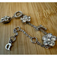Vintage 2004 Christian Dior Girly Crystal DIOR Flower Bracelet Galliano 6.5 - 8”