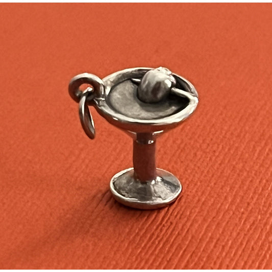 James Avery Retired Sterling Silver 3D Martini Glass Charm Pre-Owned