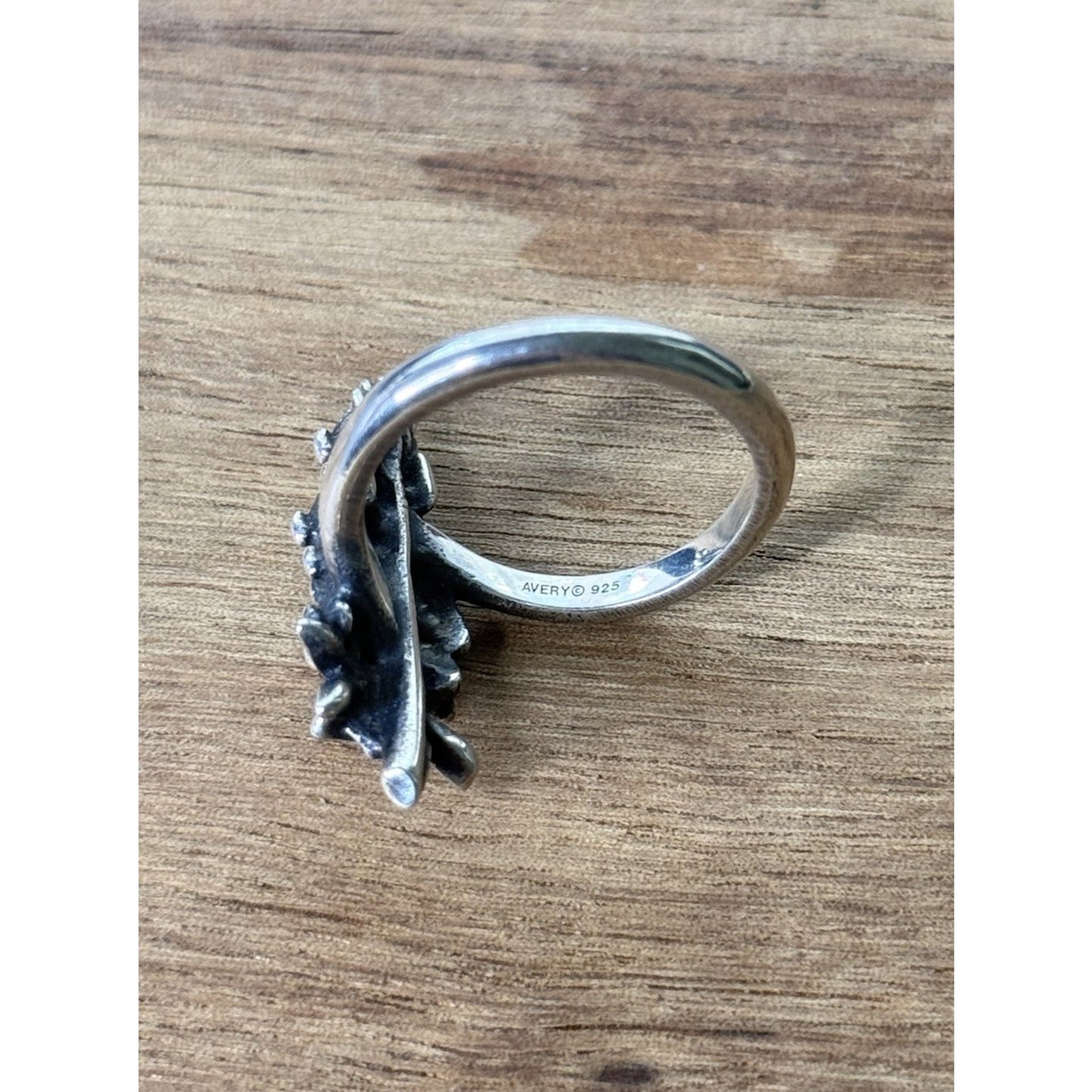 James Avery Retired Sterling Silver Texas Bluebonnet Ring Size 8